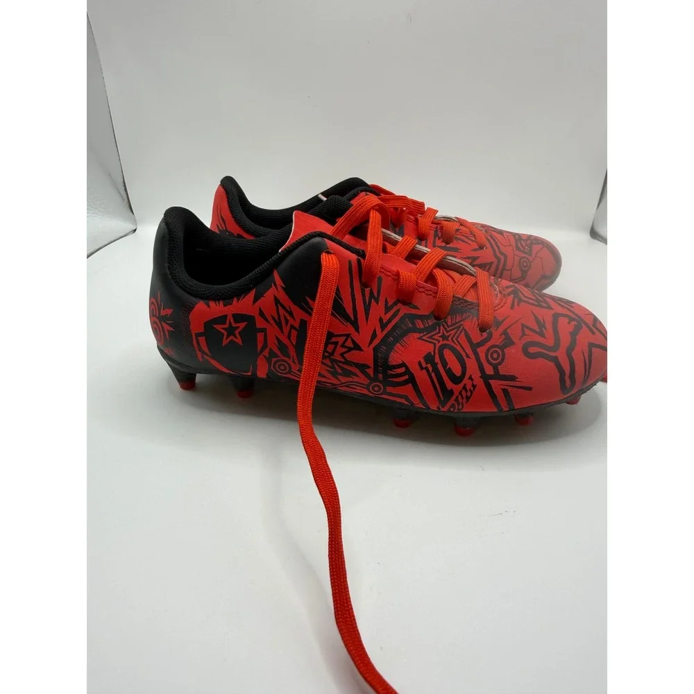 Puma Ultra Play Pulisic Youth Soccer Cleats Red Black Graphic 107500-01 Size 13Y